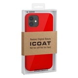 Силиконовый чехол K-Doo iCoat для iPhone 12, 12 Pro (6,1") (Красный)