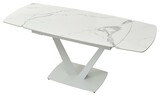 фото 5 Стол ALATRI 120 GLOSS STATUARIO WHITE SOLID CERAMIC / WHITE, DISAUR на profcook.ru