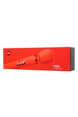 Оранжевый вибромассажер Vim Vibrating Wand - 31,3 см. - 