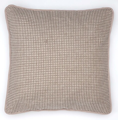 Подушка декоративная 45х45 Textil Roig Cube бежевая клетка