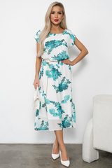 Платье Мерисса (белый/зеленый) Р11-1212/4 Nikol