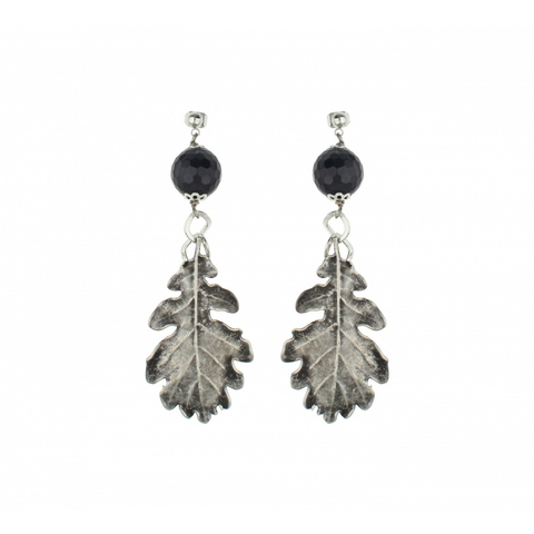 Серьги листья Ester Bijoux Дуб OR912-S BW