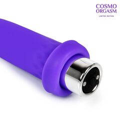 Фиолетовый вибростимулятор в форме зайчика - 10,5 см. - 
