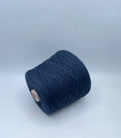 Бобинная пряжа (пр.Италия), art.Cotone, 350м/100 гр. 100%Хлопок, цвет-Синий , арт.34866