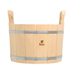 Ушат «шайка» 10 л. с нержавеющей вставкой, липа