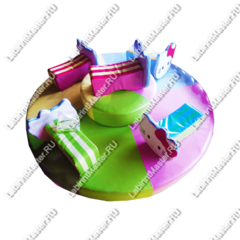 Электрическая карусель детская 4KIDS "Весёлые котята 2"