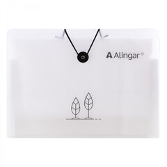 
          Папка на резинке Alingar, A4, "Tree", 325х235х20 мм, 500 мкм,13 отделений, наклейки-разделители, прозрачная, матовая, текстура