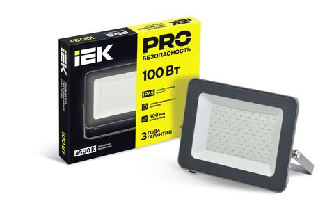 Прожектор СДО 07-100 светодиодный серый IP65 IEK