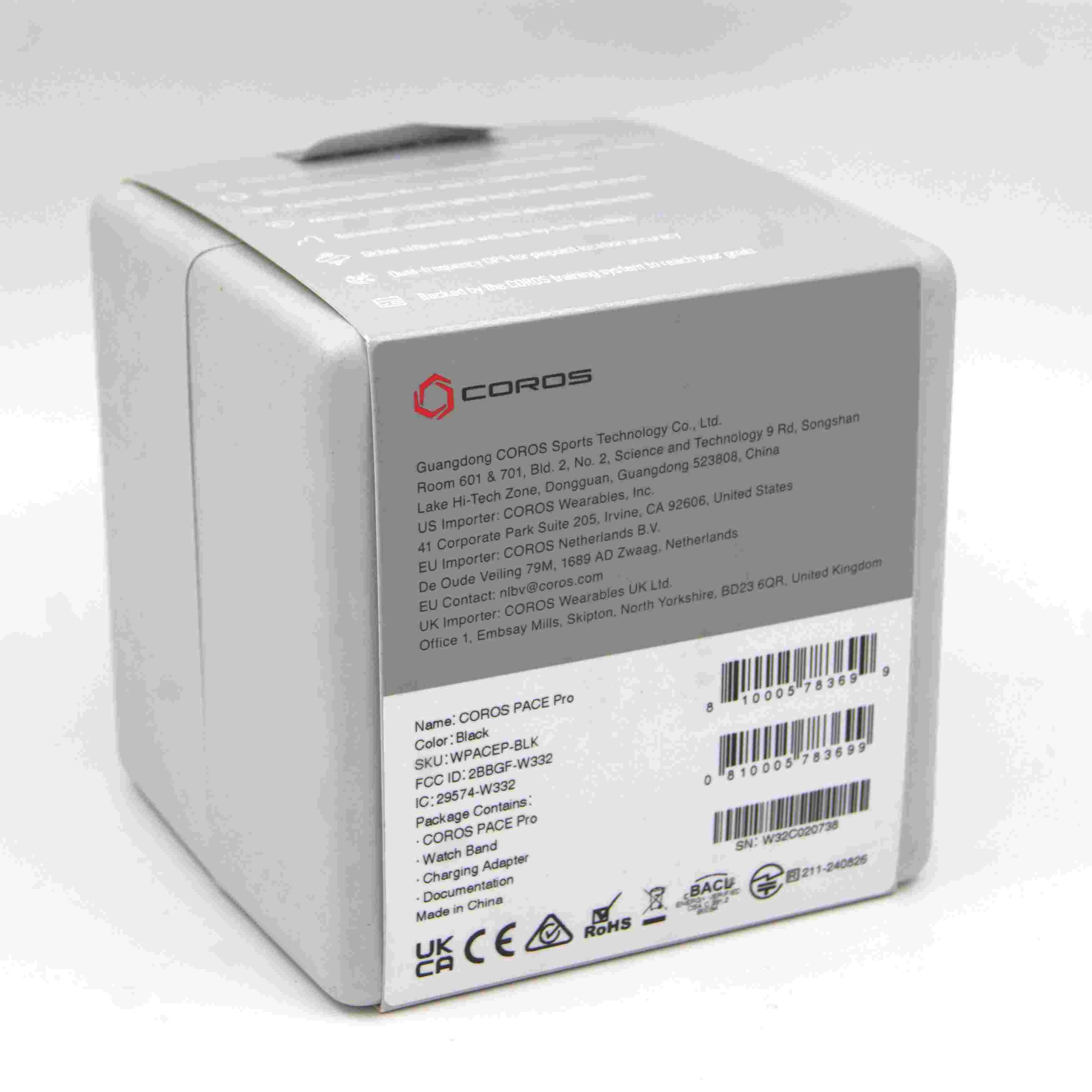 Coros Pace Pro Black
