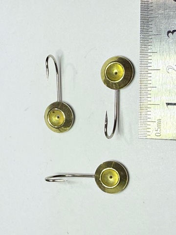 Мормышка Mustad тип 304 цв: латунь (1,9гр. d-10мм)