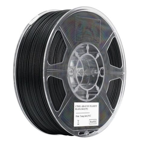 Пластик для 3D-печати eSUN ABS-GF, 1,75 мм, 1 кг, чёрный, ABS-GF175B1TZ1
