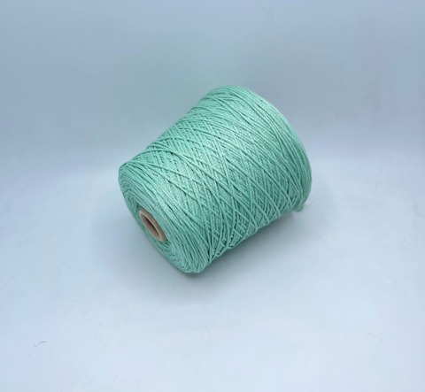 Industria Italiana (пр.Италия),art-Darling 220м/100гр, 64% Органический хлопок, 20% Полиамид, 16% Металлизированное волокно(люрекс), цвет-Мятный. арт-29191