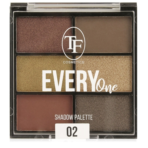 TF Палетка теней для макияжа EVERY ONE тон 02 6тонов Бронзовый