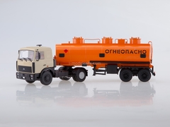 MAZ-5432 beige with semitrailer NEFAZ-96742 1:43 AutoHistory