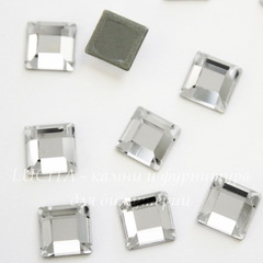 2400 Стразы Сваровски горячей фиксации квадратные Crystal (6 мм)