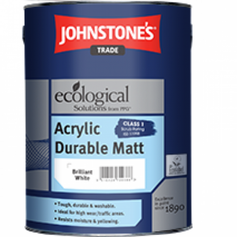 JOHNSTONE'S ACRYLIC DURABLE MATT/ДЖОНСТОУНС Акриловая высокопрочная краска для стен и потолков