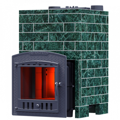 Печь для бани Авангард ЗК35П2 в облицовке Змеевик кирпич 940/40