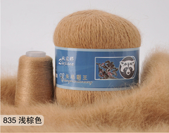 Пряжа "Норка" длинноворсовая, Пух норки-90% Полиамид-10%