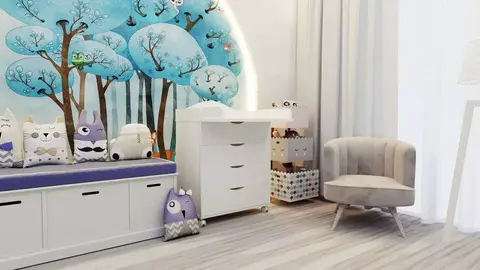 Пеленальный комод VICTORIA Incanto 800/4 (откидной столик) цвет белый