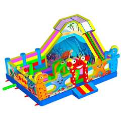 Коммерческий надувной батут «Океан улыбок» 8*6*4 м