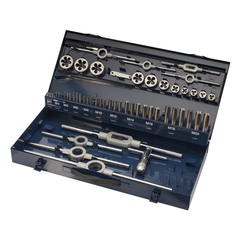 Набор метчиков и плашек M3 -M20 HSS-G 54пр H-Tools 245040HT