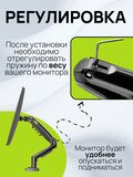 Кронштейн для монитора 17"-32" North Bayou F80 настольный / подставка для монитора до 9 кг, черный