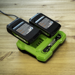 Зарядное устройство Greenworks 24V 2А G24X2UC2 на 2 аккумулятора