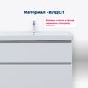 Aquanet 345379 Тумба с раковиной Вега 100 (Flat) напольная 2 ящ. цв. белый глянец (345379)