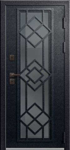 Термодверь входная Центурион Т-21 (2026), 2 замка, 1,4 мм металл, (черный муар+грей ясень софт) #2