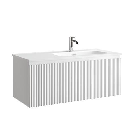 Sancos SNR1.0100RW Тумба подвесная SANCOS Snob R 1.0 995х445х406, c одним ящиком оснащенным доводчиками, Bianco , арт.SNR1.0100RW