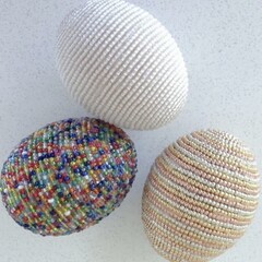 №2 Яйца пасхальные, Белые, из пенопласта, размер 5*4 см, набор 20 штук