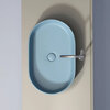 Ceramica Nova Element CN6048ML Умывальник чаша накладная овальная, 60.8x38.5, цвет: голубой матовый