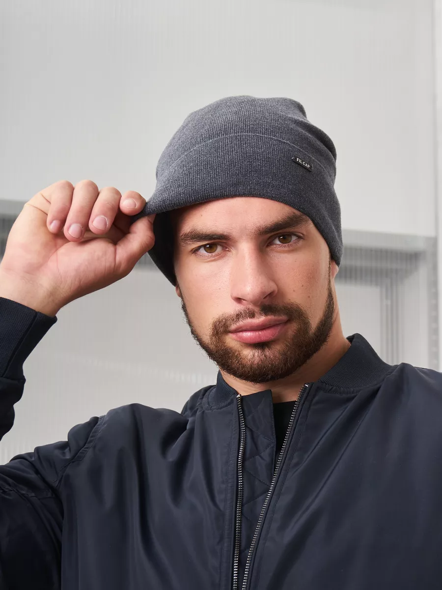 Шапка бини зимняя весенняя с флисом