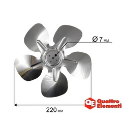 Крыльчатка QUATTRO ELEMENTI QE-6000/9000 ETN/9000E вентилятора (649-271-014)