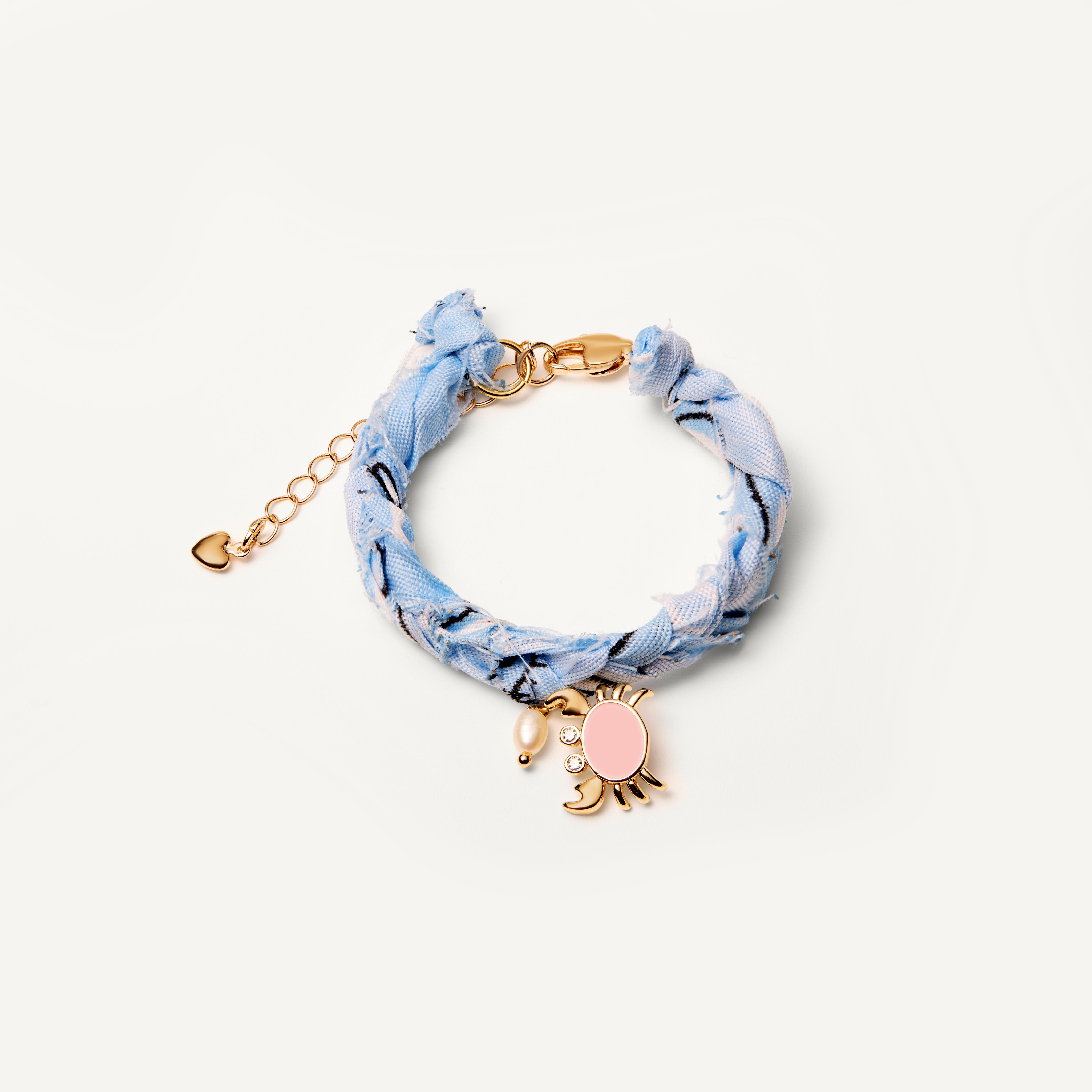 

Браслет Braded Bandana Bracelet - Light Blue