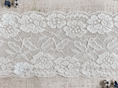 Кружево стрейч, ш. 14 см, молочный