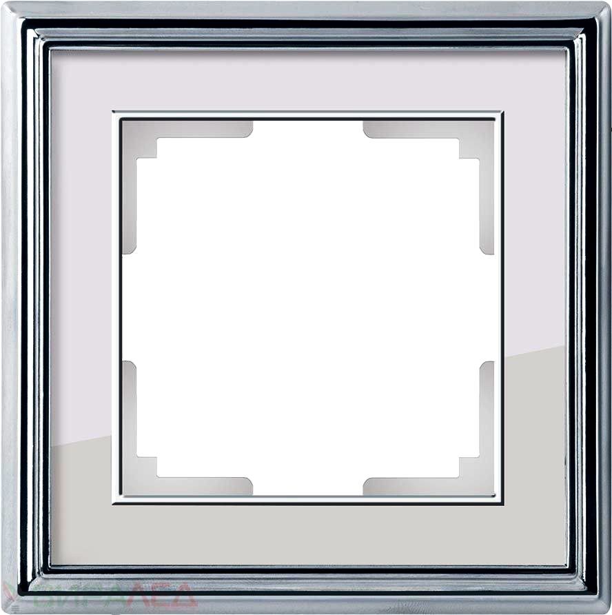 Werkel Рамка W0011331 (WL17-Frame-01) хром/белый
