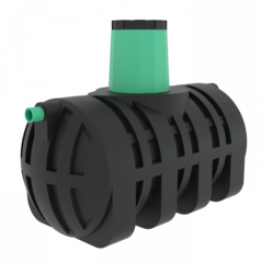 Подземная емкость Мультпласт 2.0 2000 л. горизонтальный (2150x1140x1730см;80кг;черный) - арт.555469