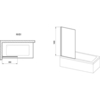 Ravak 7O840300Z1 NVS1-80 черный + Transparent