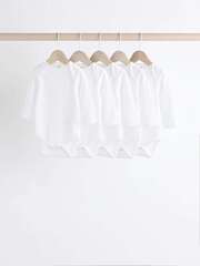 Боди с длинным рукавом для малышей Next B79-071, 5 шт., Белый