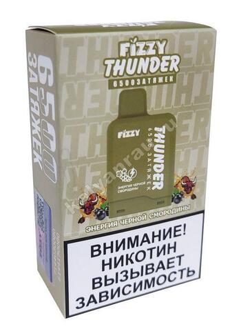 Картридж Fizzy Thunder 6500 затяжек - Энергия Черная Смородина