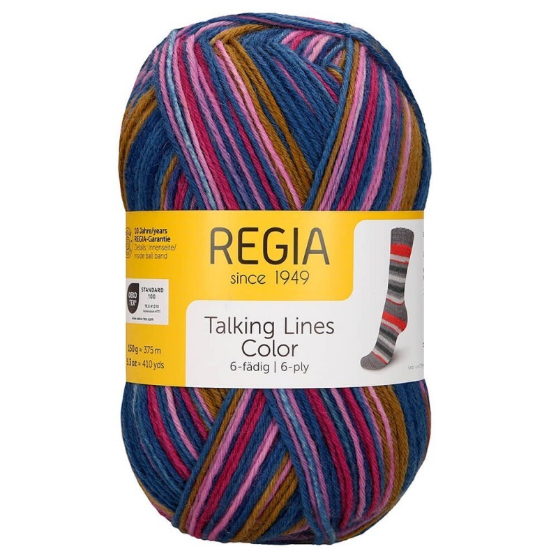 6x 150g Regia Sockenwolle 6-fädig Cool Style Color Damen