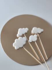 Декор Облака, 3 шт, глазурь