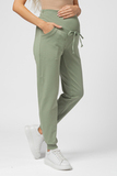 Спортивные брюки для беременных 15845 зеленый камень