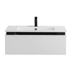 Cezares SLIDER-800-1C-SO-BO SLIDER База под раковину подвесная с одним выкатным ящиком, Bianco Opaco, 796x476x300, SLIDER-800-1C-SO-BO фото