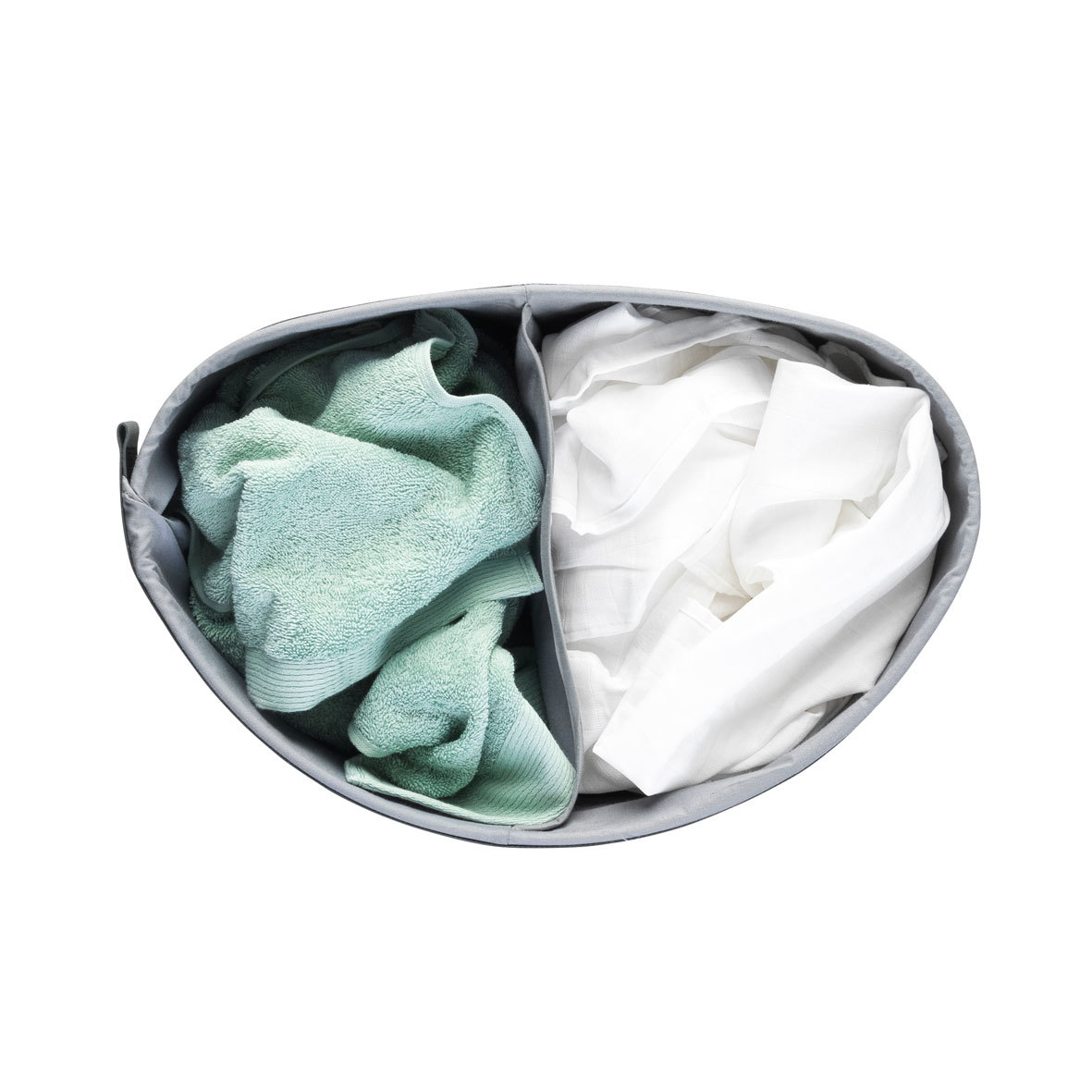 Двухсекционный бак для белья (55 л), Белый, арт. 304903 - фото 2