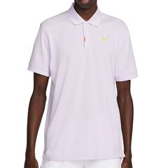 Поло теннисное Nike Rafa Slim Polo - violet frost/yellow strike