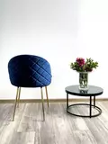 фото 3 Стул PRESLEY BLUVEL-86 NAVY BLUE / золотой каркас М-City на profcook.ru