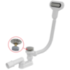 Сифон для ванны click/clak металл, арт.A516CKM-120, арт. A516CKM-120 AlcaPlast