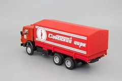 KAMAZ-53212 flatbed truck with tarpaulin Soviet circus Elecon 1:43